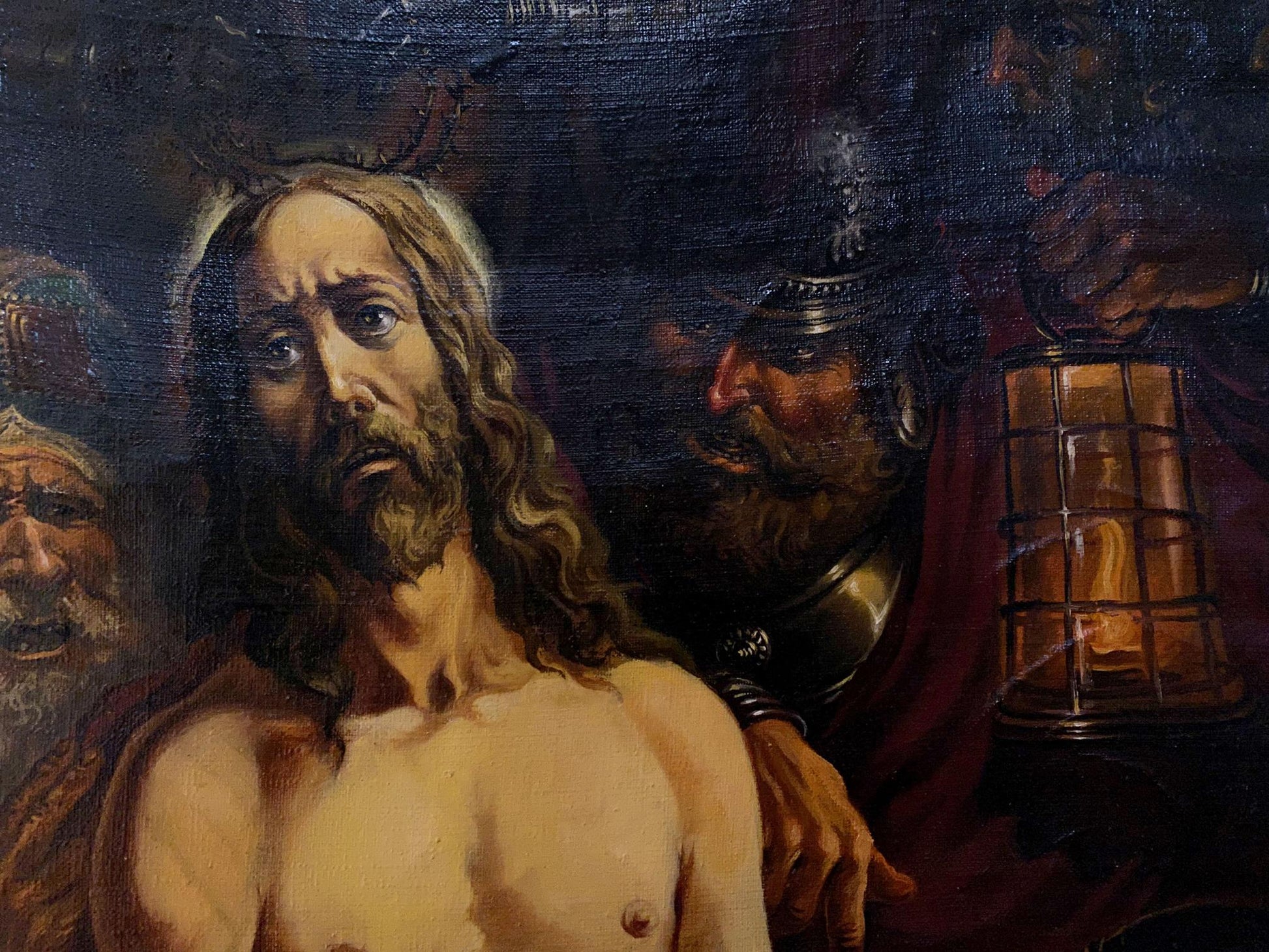 Oil painting Crown of Thorns by Alexander Arkadievich Litvinov