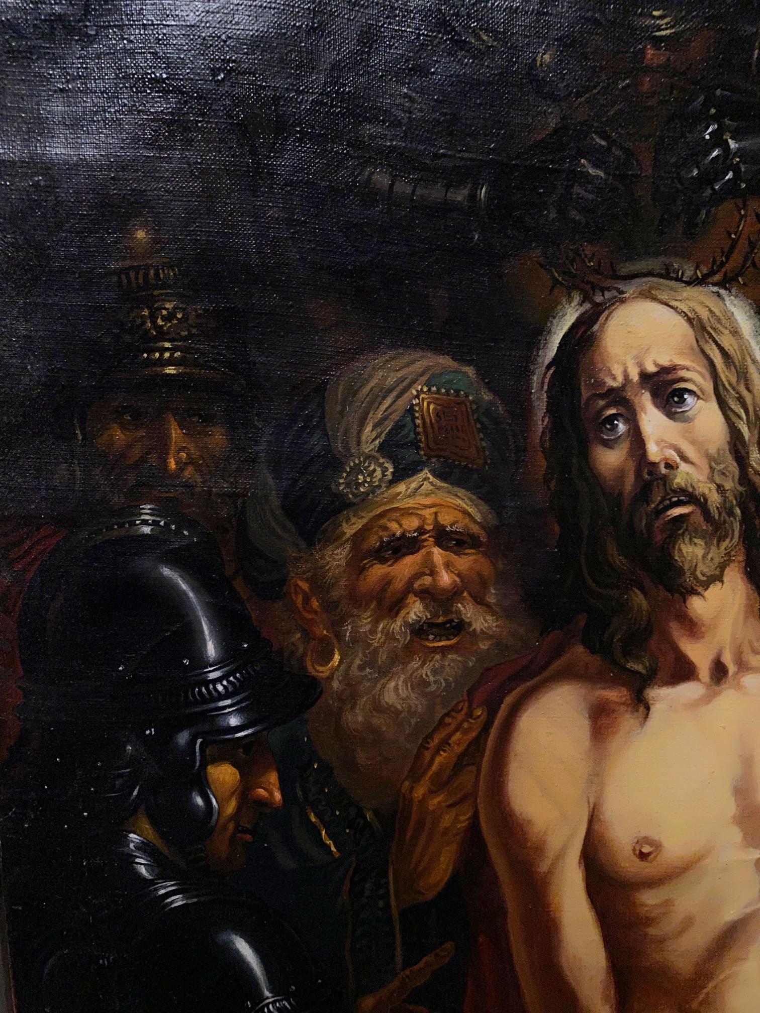 Oil painting of Crown of Thorns by Alexander Arkadievich Litvinov