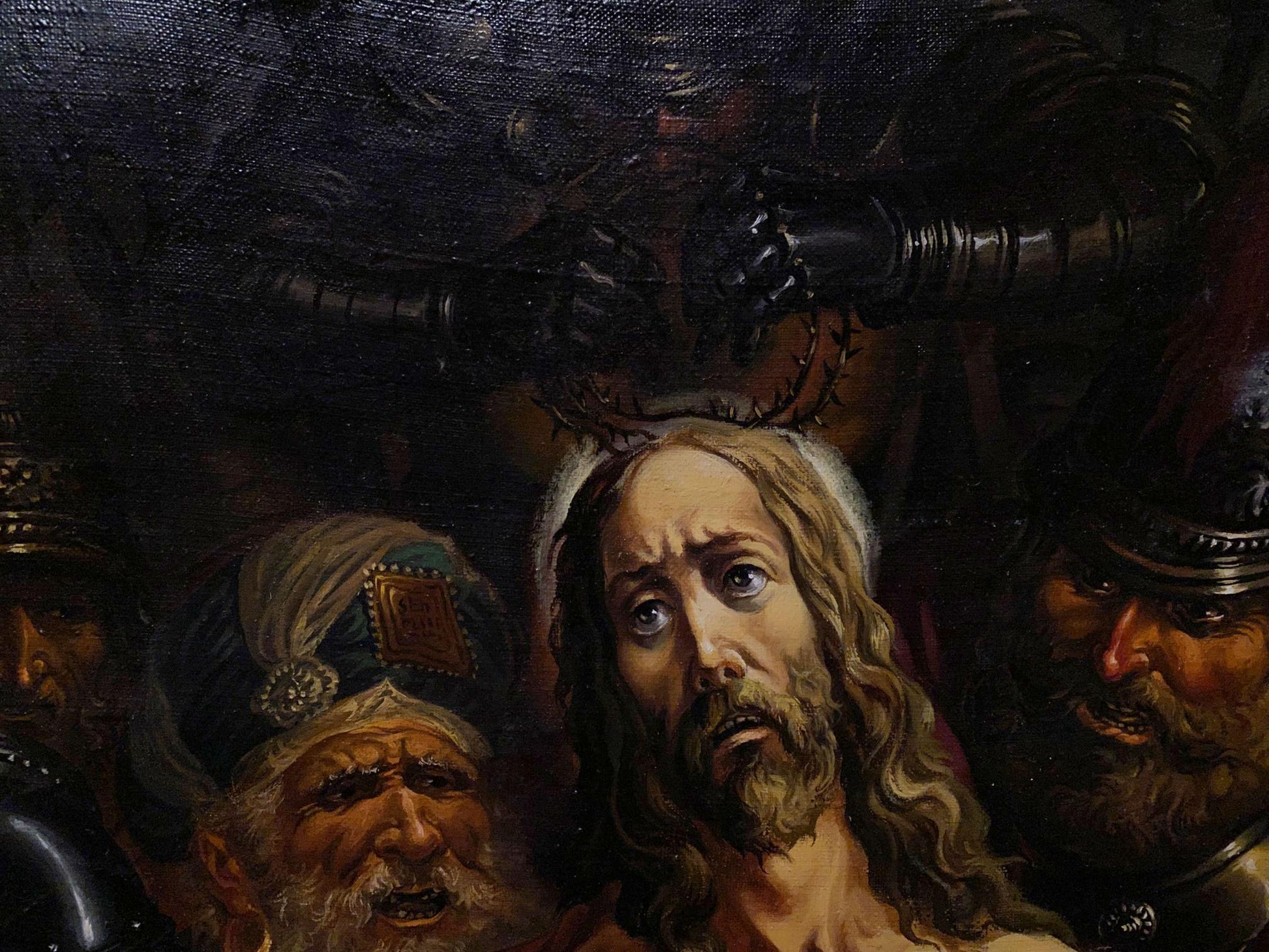 Oil painting Crown of Thorns by Alexander Arkadievich Litvinov