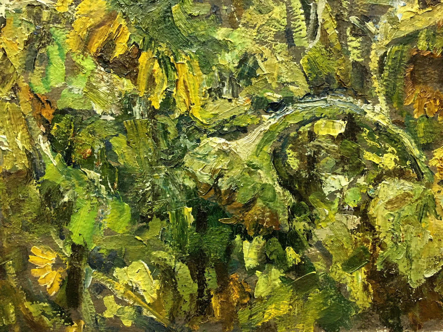 Oil painting Field of sunflowers by Zvyagintsev Rostislav Mikhailovich