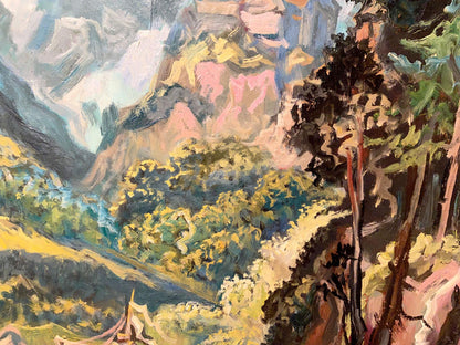 Vibrant impressionist oil painting Odyssey by Alexander Arkadievich Litvinov