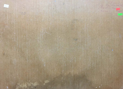 Back of beige textured canvas by Kiyansky Yuri Ivanovich Evening came