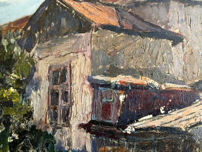 Oil painting of Native home Sambour by Arkady Geseyonovich