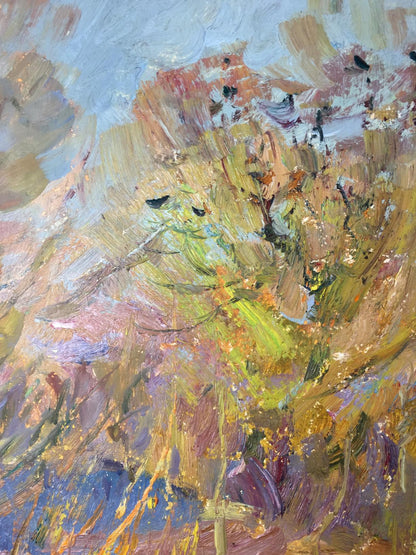 Impressionistic oil painting The Reeds by Sevastyanov Viktor Grigoryevich