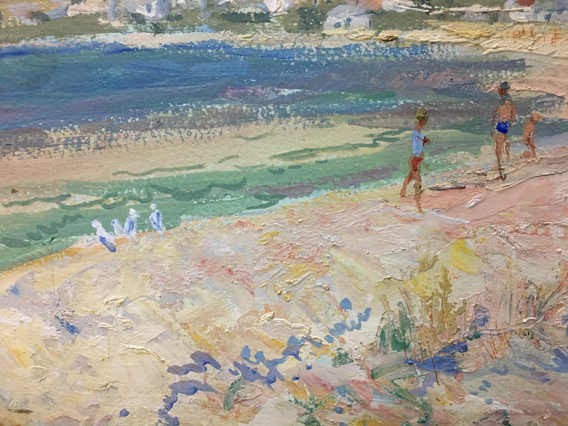 Impressionistic beach oil painting by Sulimenko Petr Stepanovich
