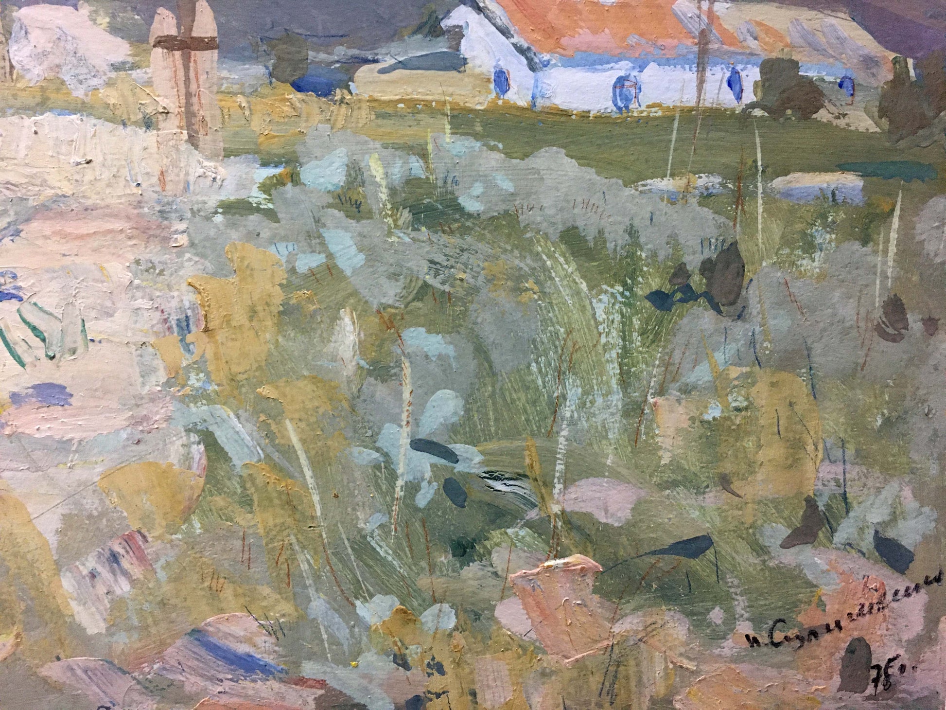Impressionistic beach oil painting by Sulimenko Petr Stepanovich