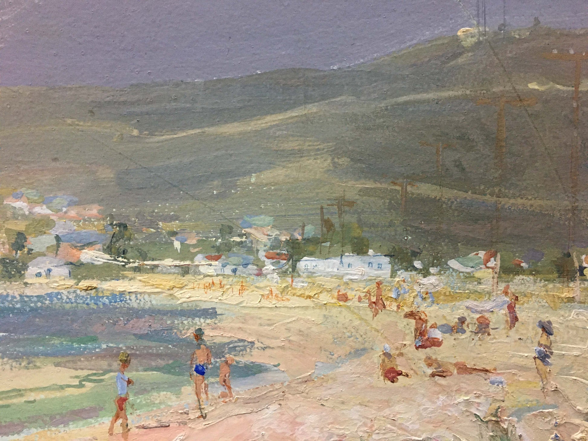 Sulimenko Petr Stepanovich oil painting of sunlit beach scene