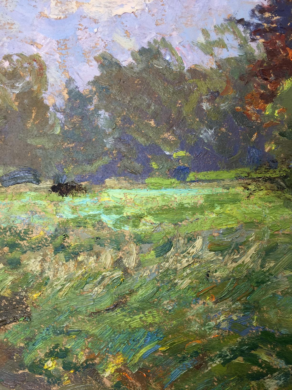 Impressionistic oil painting Glade in the forest by Sevastyanov Viktor Grigoryevich