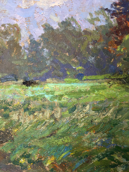 Impressionistic oil painting Glade in the forest by Sevastyanov Viktor Grigoryevich