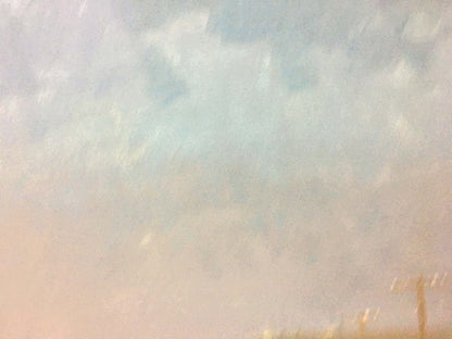 Blurry sky with pale blue clouds in Sulimenko Petr Stepanovich oil painting