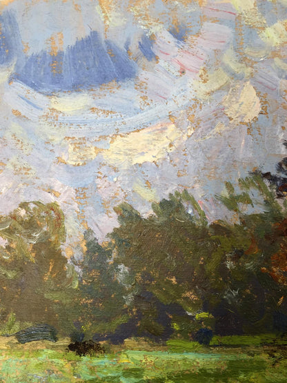 Oil painting Glade in the forest by Sevastyanov Viktor Grigoryevich