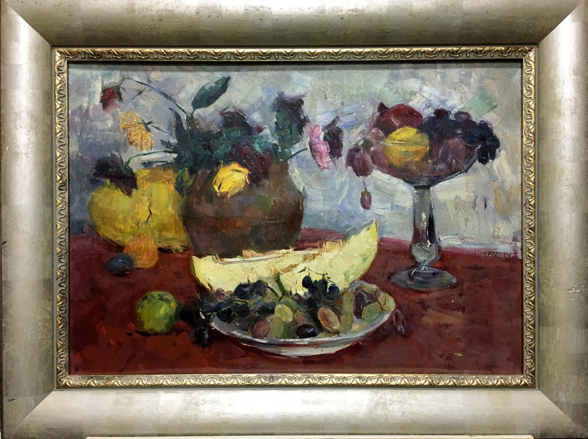 Vibrant impressionist still life oil painting by Skubko Sergey Mikhailovich