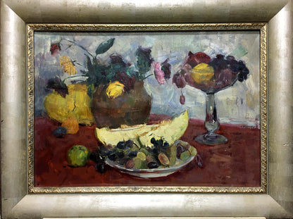 Vibrant impressionist still life oil painting by Skubko Sergey Mikhailovich