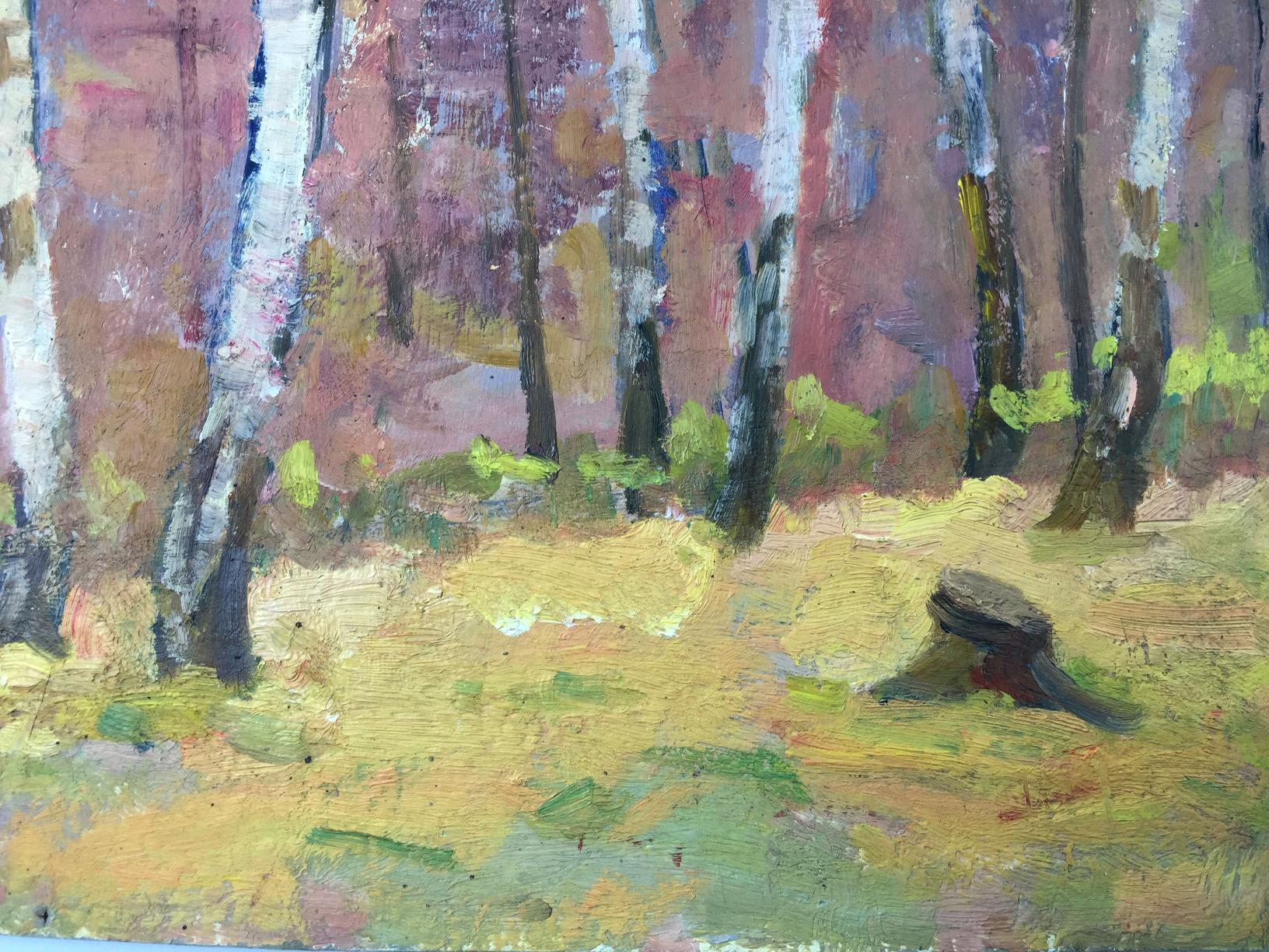 Oil painting Birch Grove by Khrustalenko Nikolay Alexandrovich