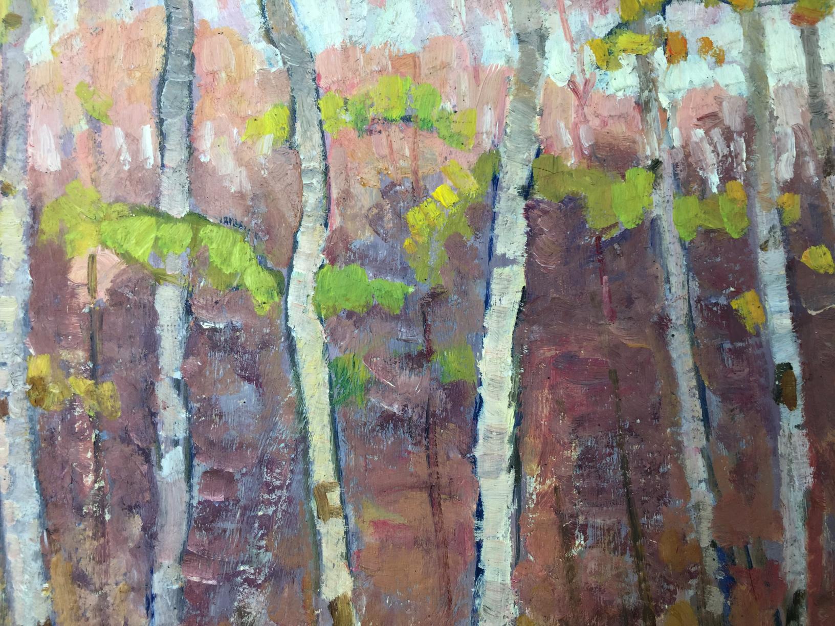 Oil painting Birch Grove by Khrustalenko Nikolay Alexandrovich