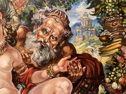 Oil painting Susanna and the Elders by Alexander Arkadievich Litvinov