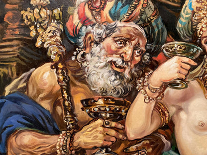 Oil painting of Susanna and the Elders by Alexander Arkadievich Litvinov