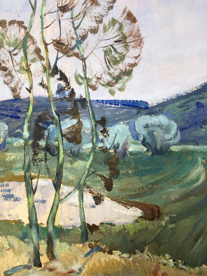 Vibrant impressionist oil painting Spring Deregus by Marina Mikhailovna