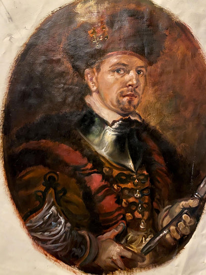 Oil painting of Nobleman Alexander Arkadievich Litvinov in ornate attire