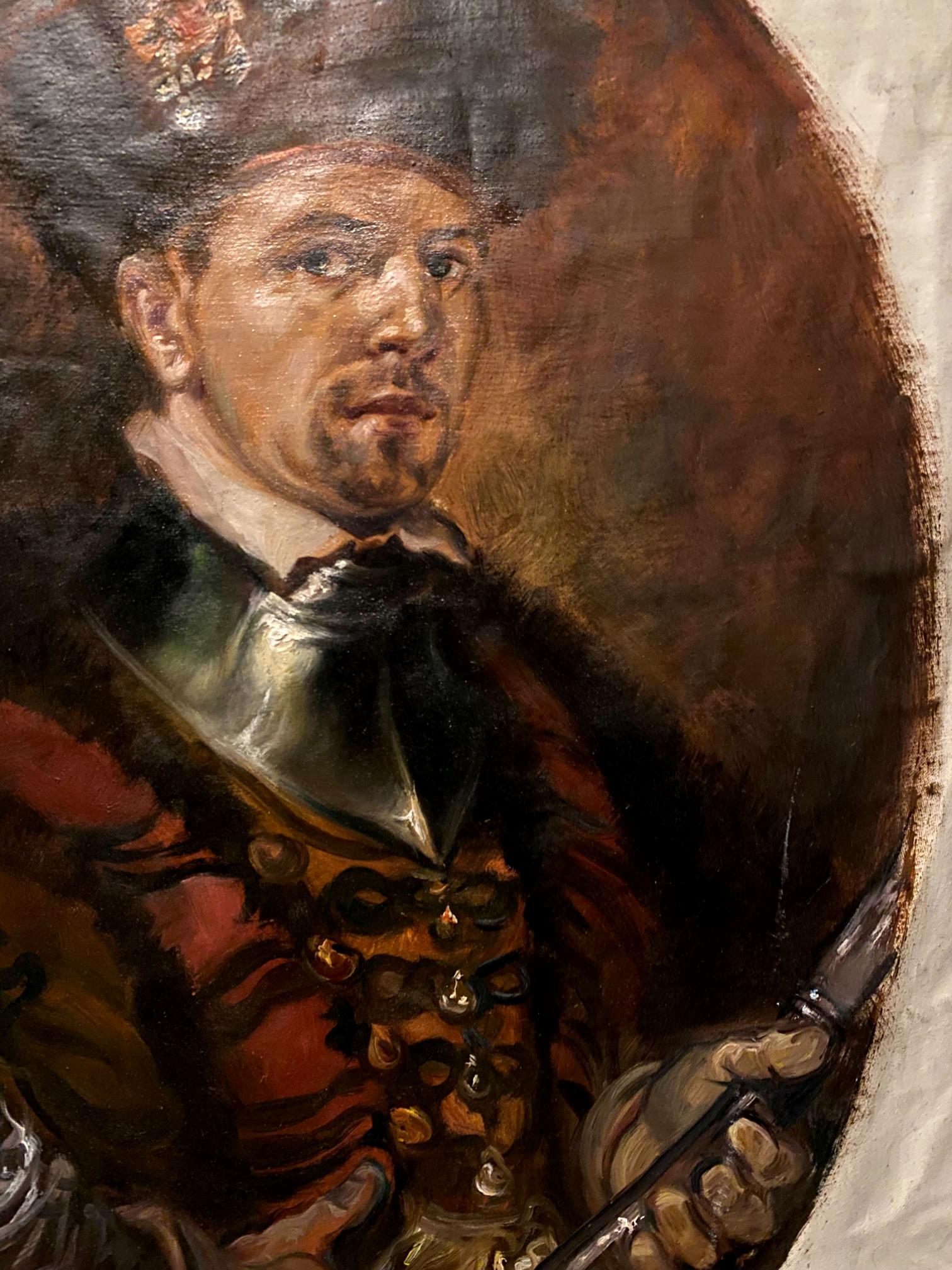 Oil painting of Nobleman Alexander Arkadievich Litvinov in ornate attire