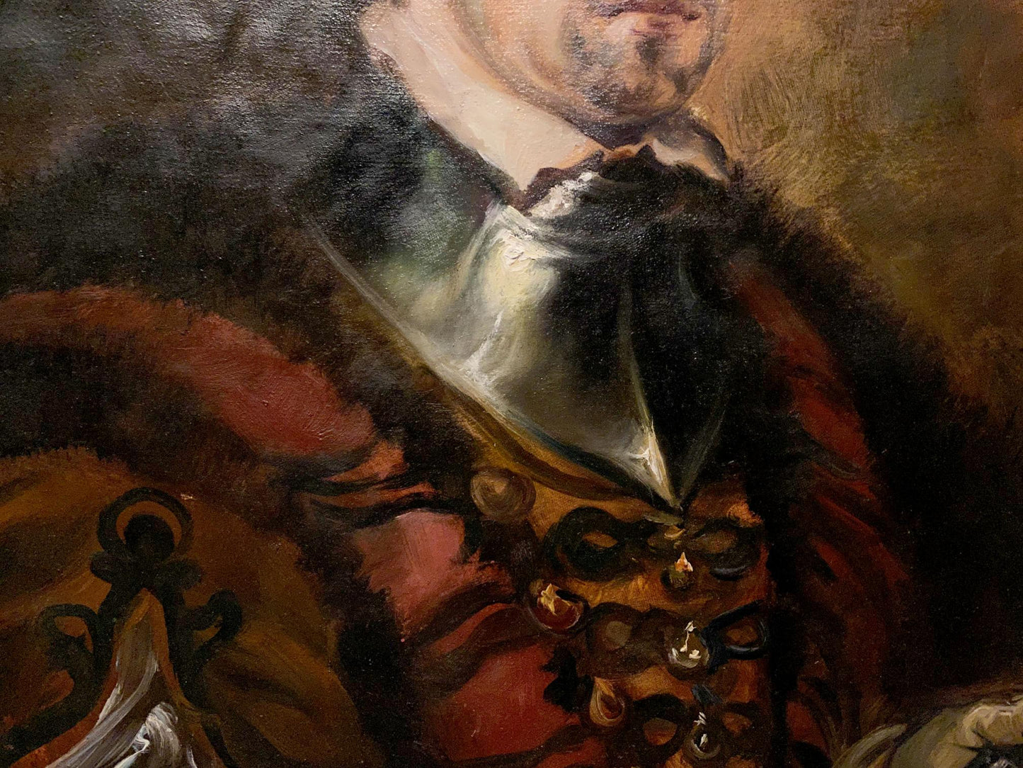 Oil painting of Nobleman Alexander Arkadievich Litvinov in 17th-century attire