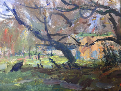 Oil painting of autumn tree by Petrashevsky Stanislav Vasilievich
