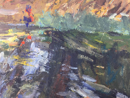 Oil painting Autumn by Petrashevsky Stanislav Vasilievich abstract expressionist art