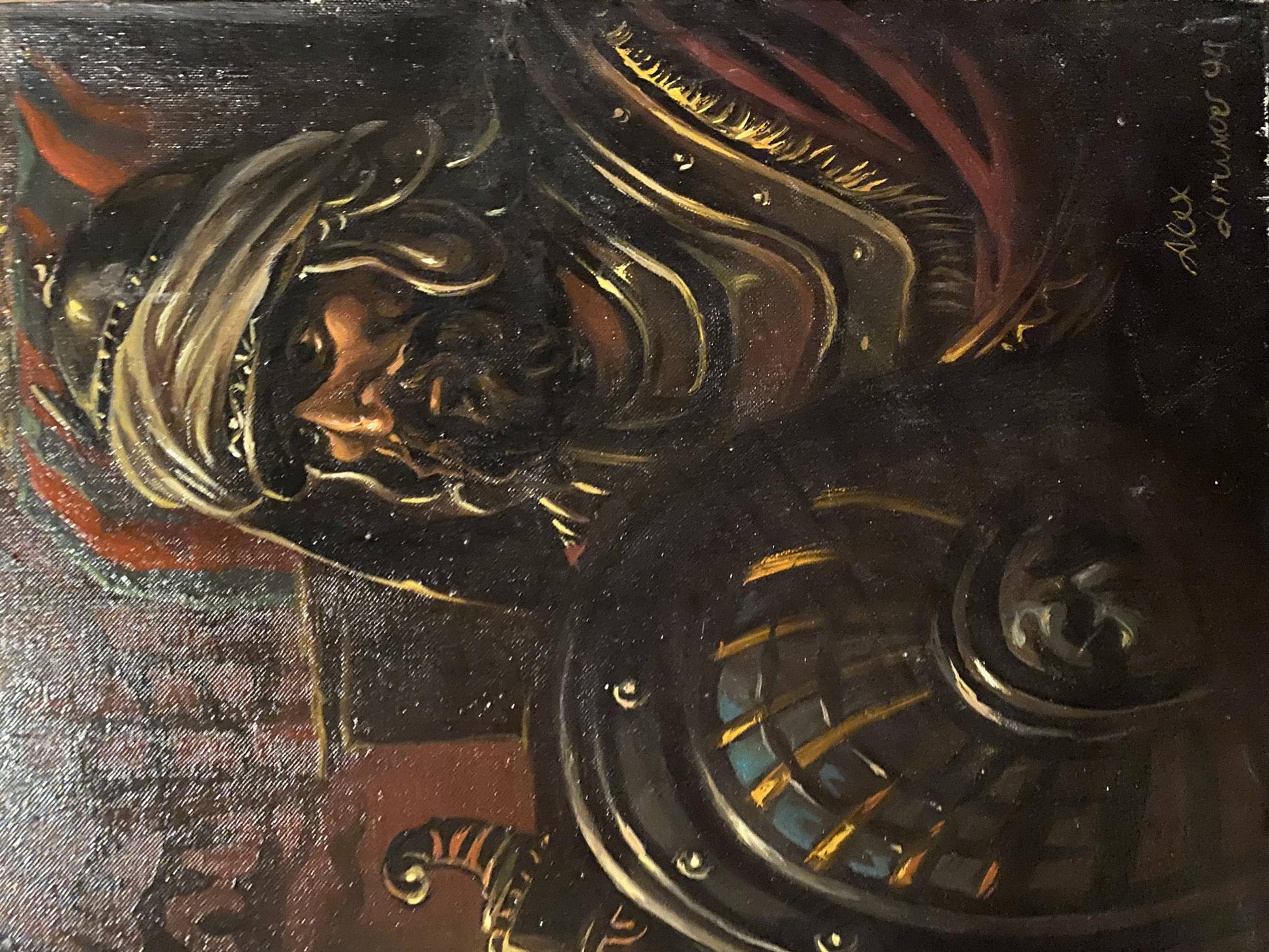Oil painting Artaxers Aruan by Esther Alexander Arkadievich Litvinov