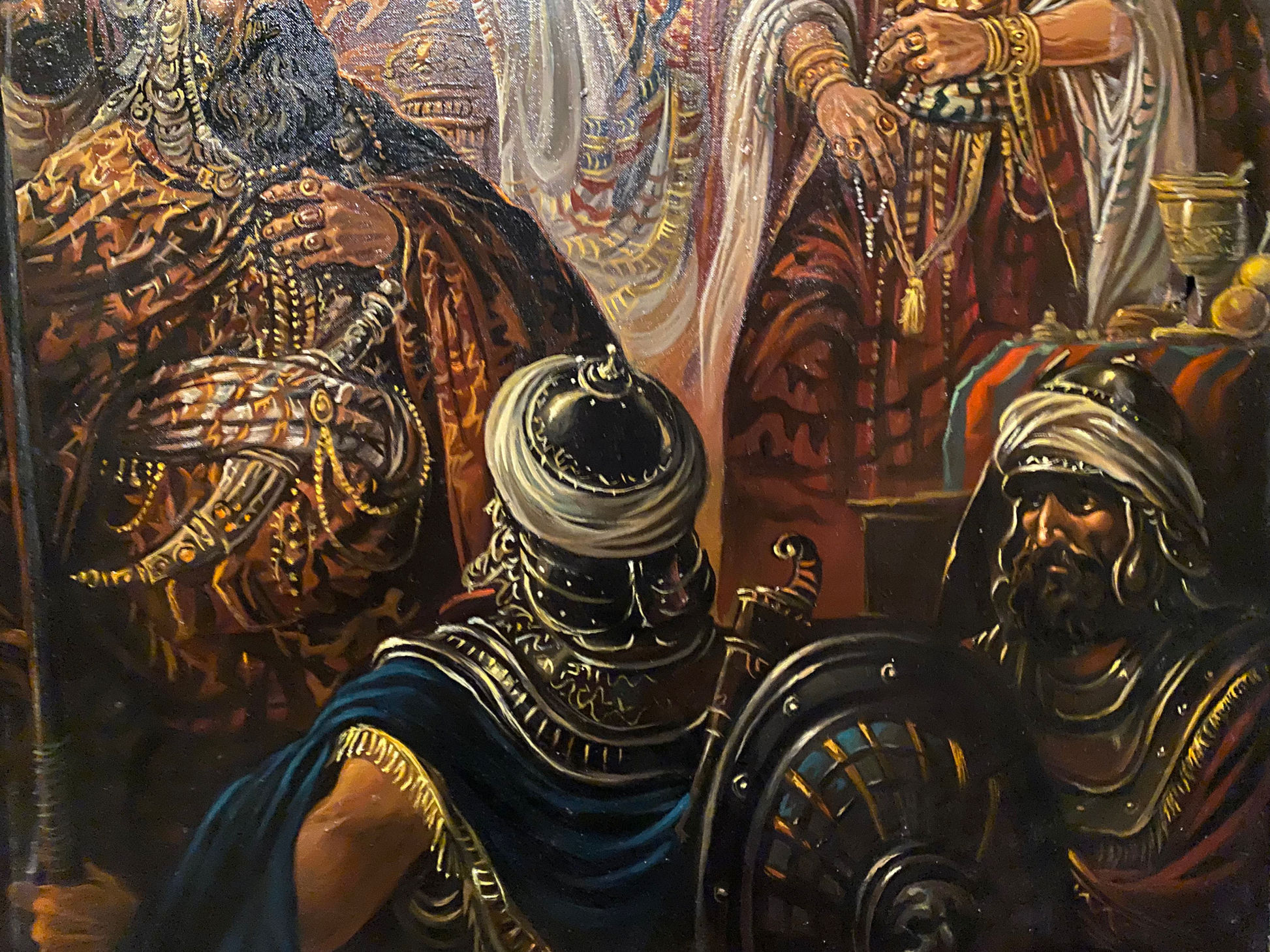 Oil painting Artaxers Aruan by Esther Alexander Arkadievich Litvinov