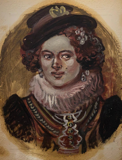 Oil painting of Madeleine by Alexander Arkadievich Litvinov