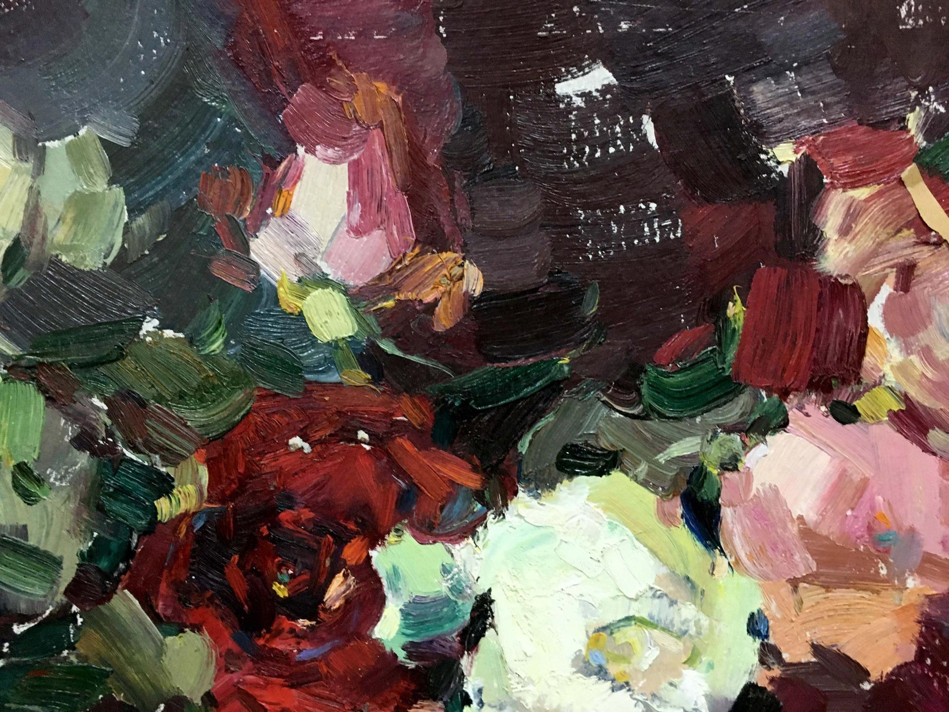 Vibrant oil still life painting by Ponomarenko Anatoly Fedorovich