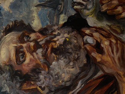 Oil painting of Peter Alexander Arkadievich Litvinov in earthy tones