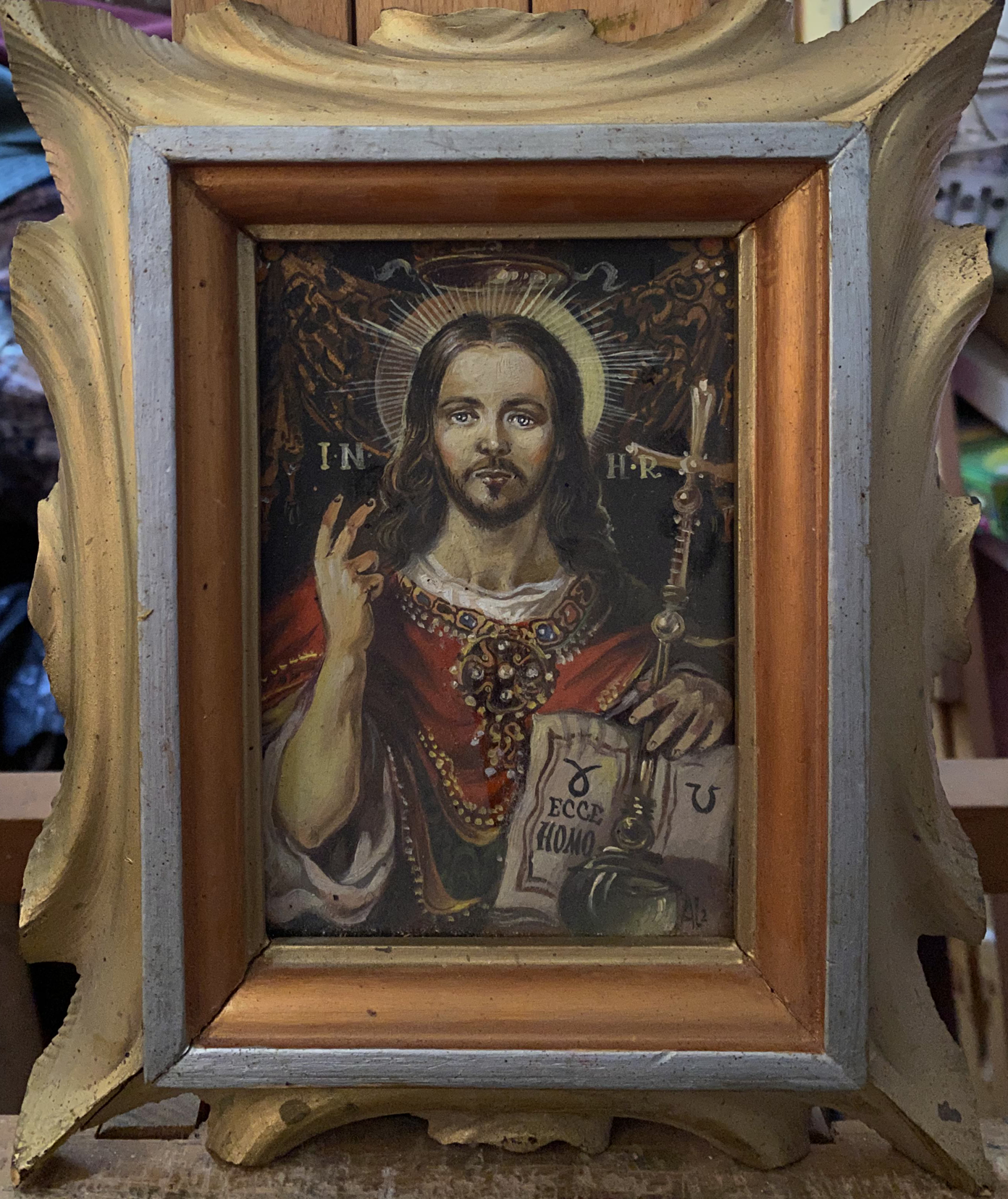 Oil painting of Jesus Christ by Alexander Arkadievich Litvinov