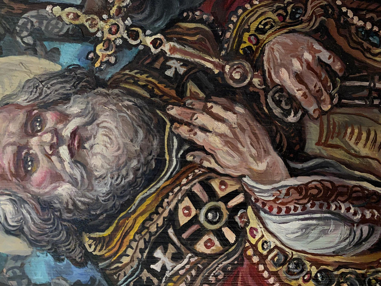 Oil painting of Apostle Peter by Alexander Arkadievich Litvinov