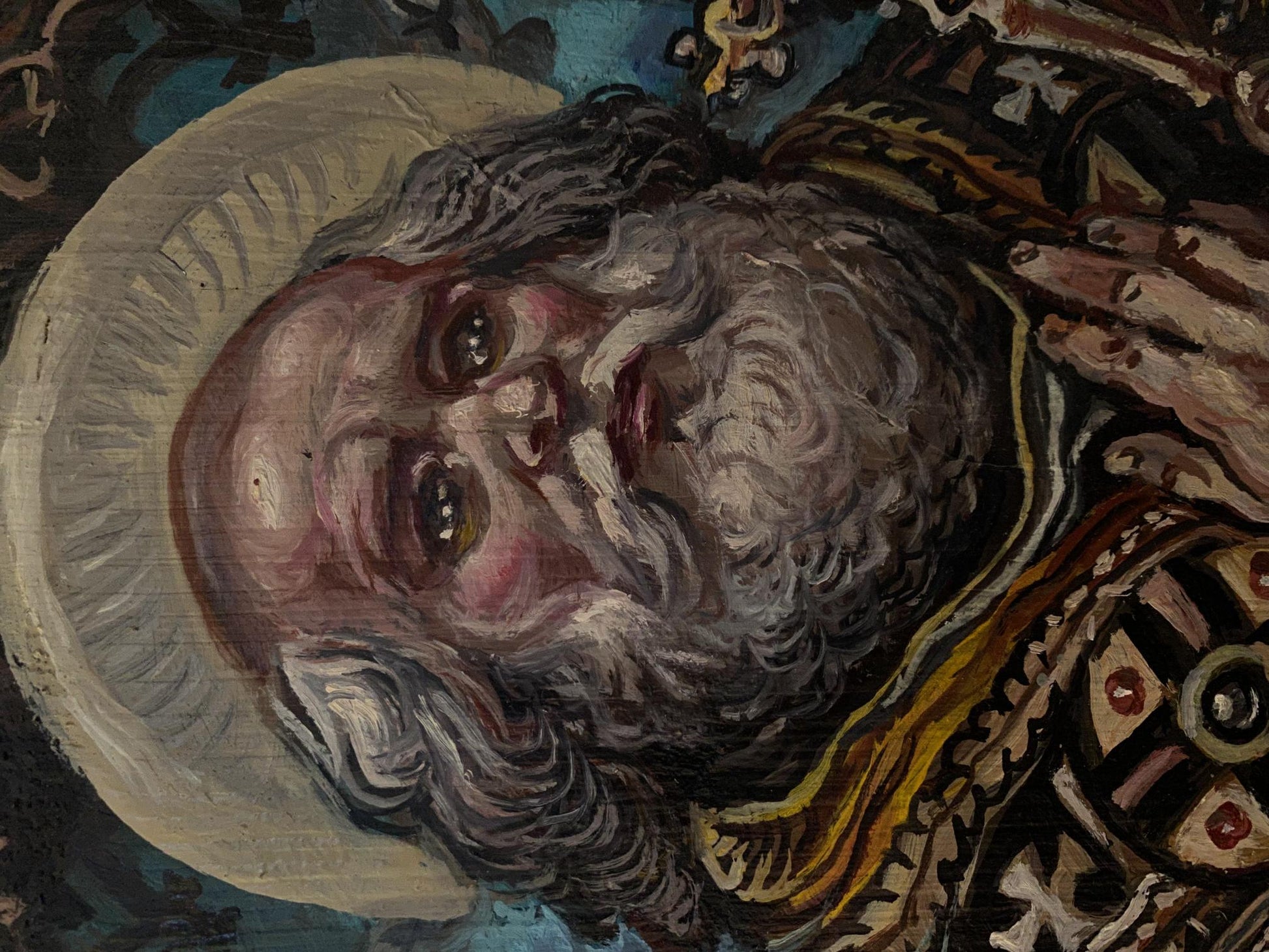 Oil painting of Apostle Peter by Alexander Arkadievich Litvinov