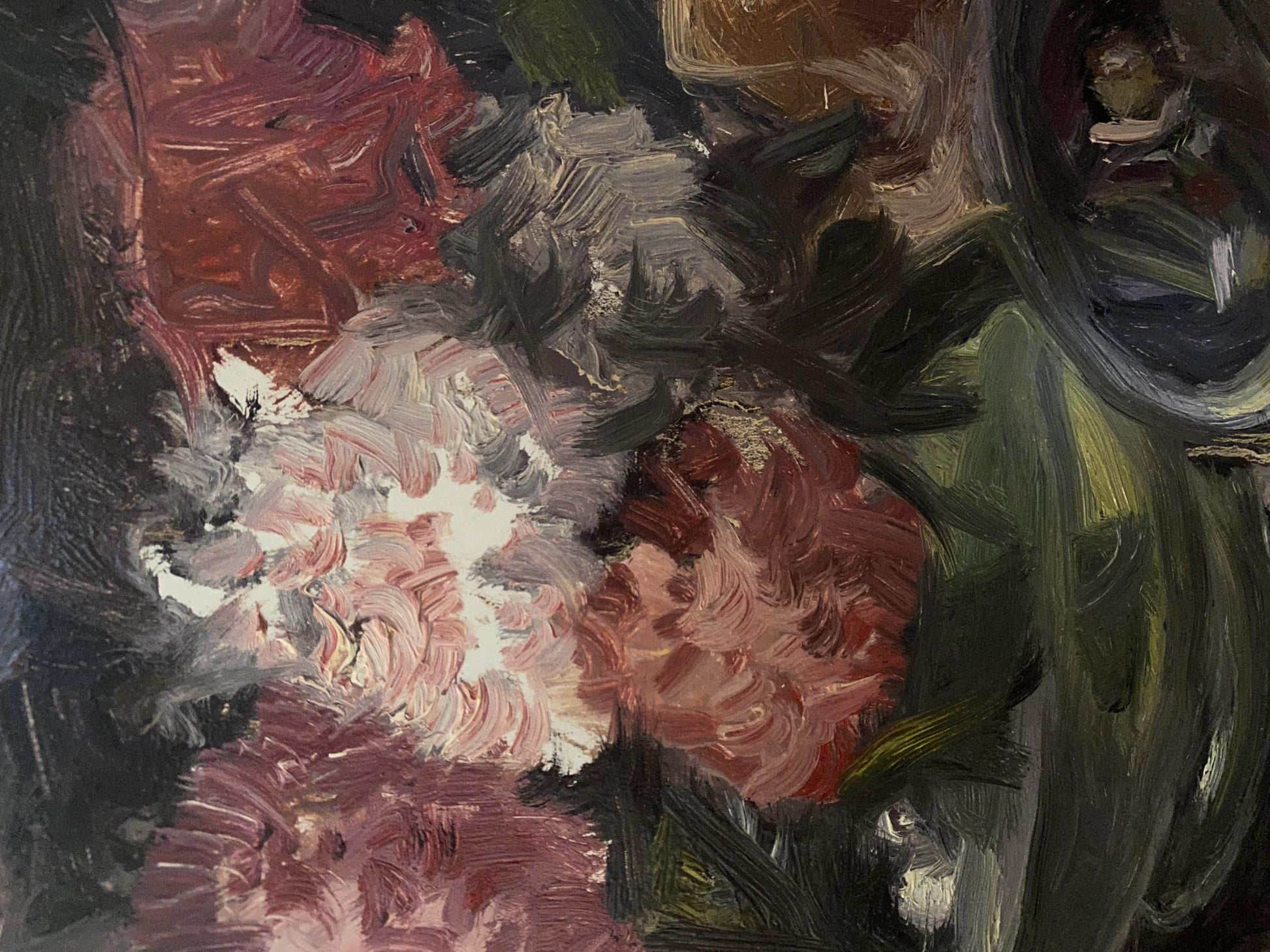 Vibrant oil painting of floral still life by Alexander Arkadievich Litvinov