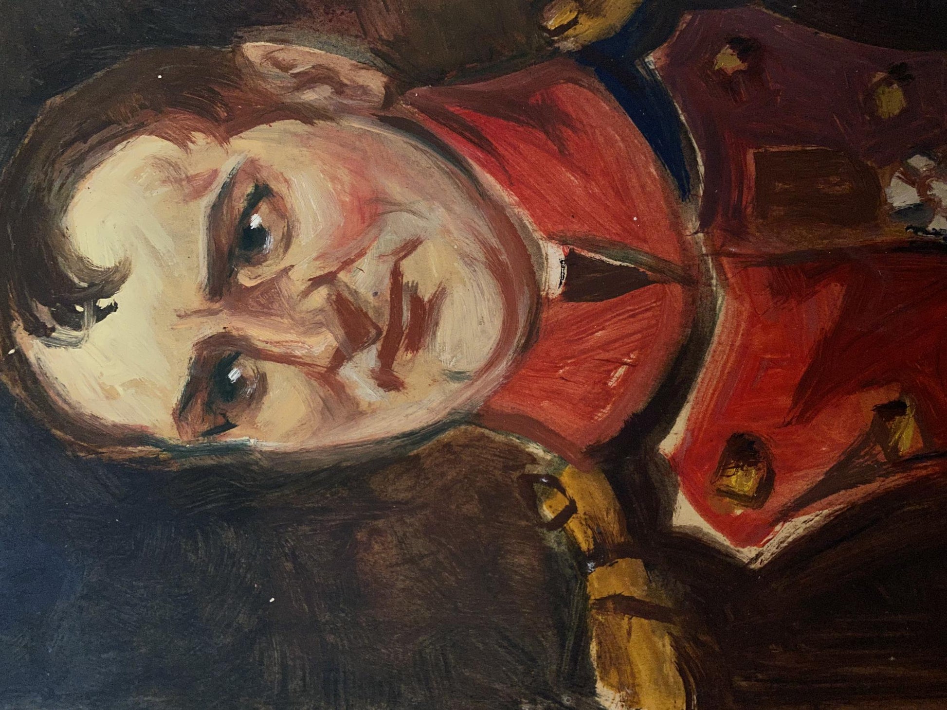 Oil painting of Bonaparte by Alexander Arkadievich Litvinov