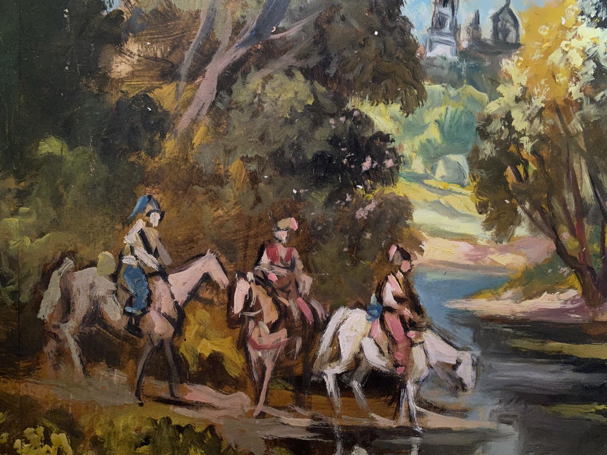 In this artwork, Litvinov depicts the serene beauty of the natural landscape