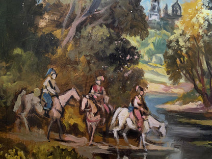 In this artwork, Litvinov depicts the serene beauty of the natural landscape