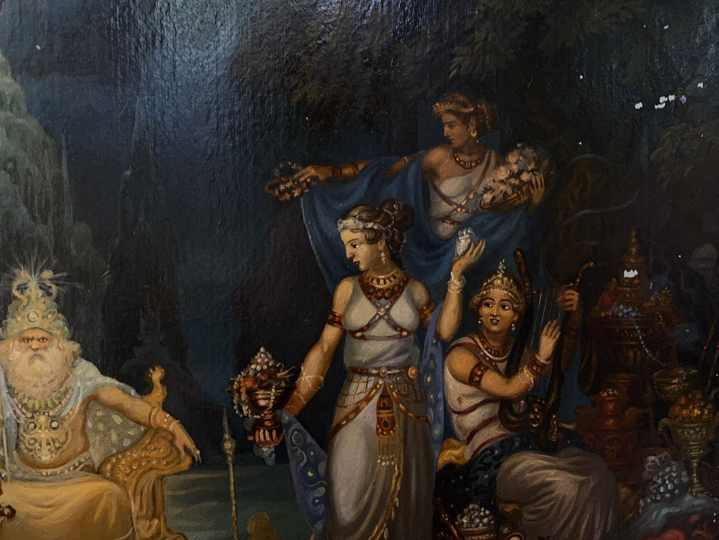 Oil painting of mythological Poseidon gifts by Alexander Arkadievich Litvinov