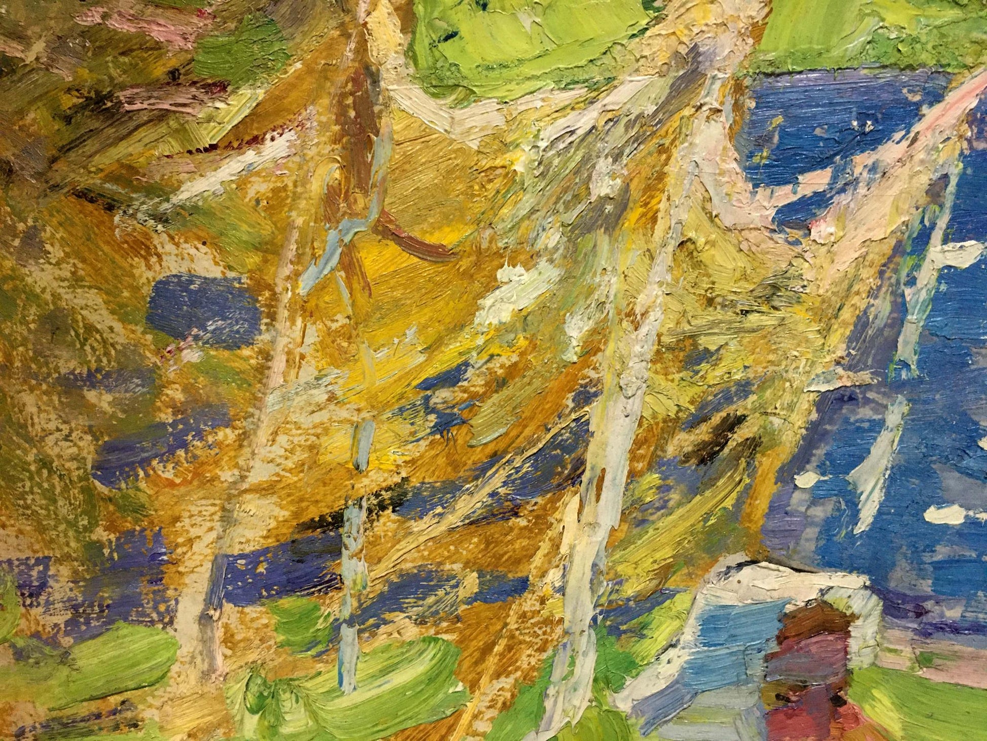 Vibrant impressionist oil painting by Zvyagintsev Rostislav Mikhailovich