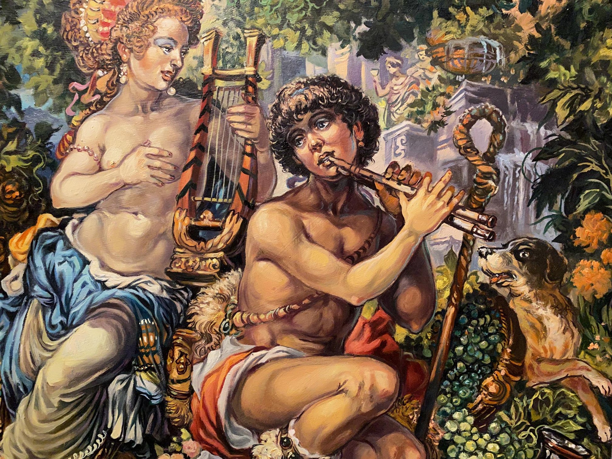 Oil painting Princess Melodia by Alexander Arkadievich Litvinov