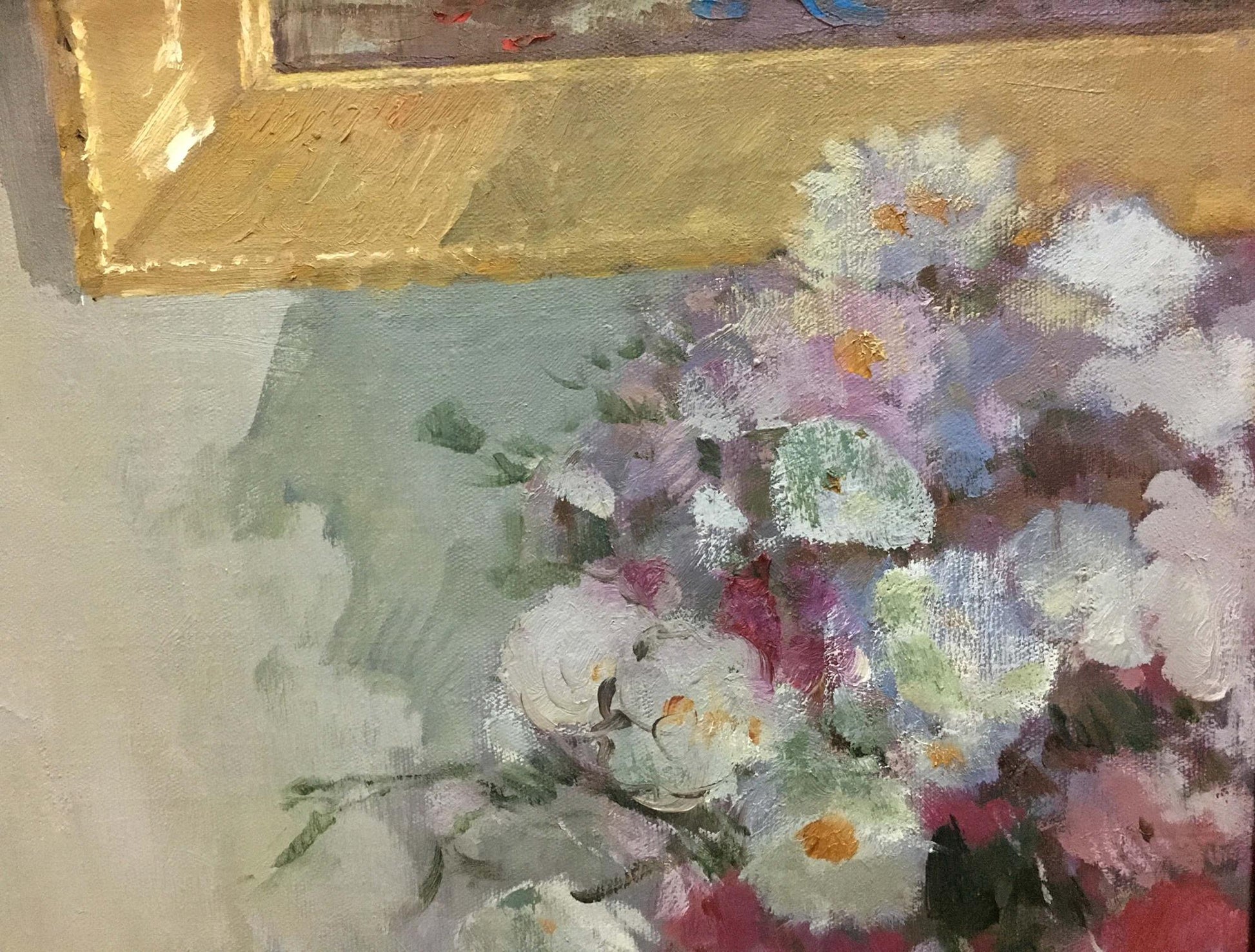 Oil painting Gifts of Autumn Wolstein Moses Lvovich: vibrant bouquet