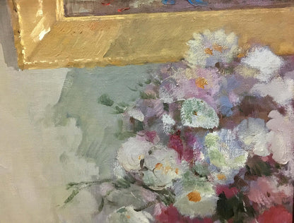 Oil painting Gifts of Autumn Wolstein Moses Lvovich: vibrant bouquet