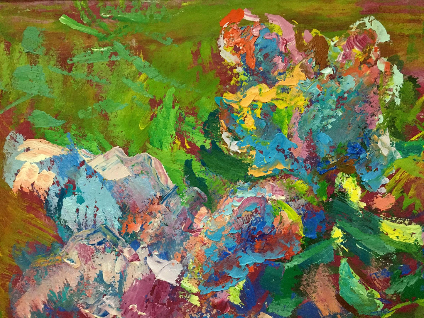 Vibrant abstract oil painting by Lilac Chegodar Vasily Dmitrievich