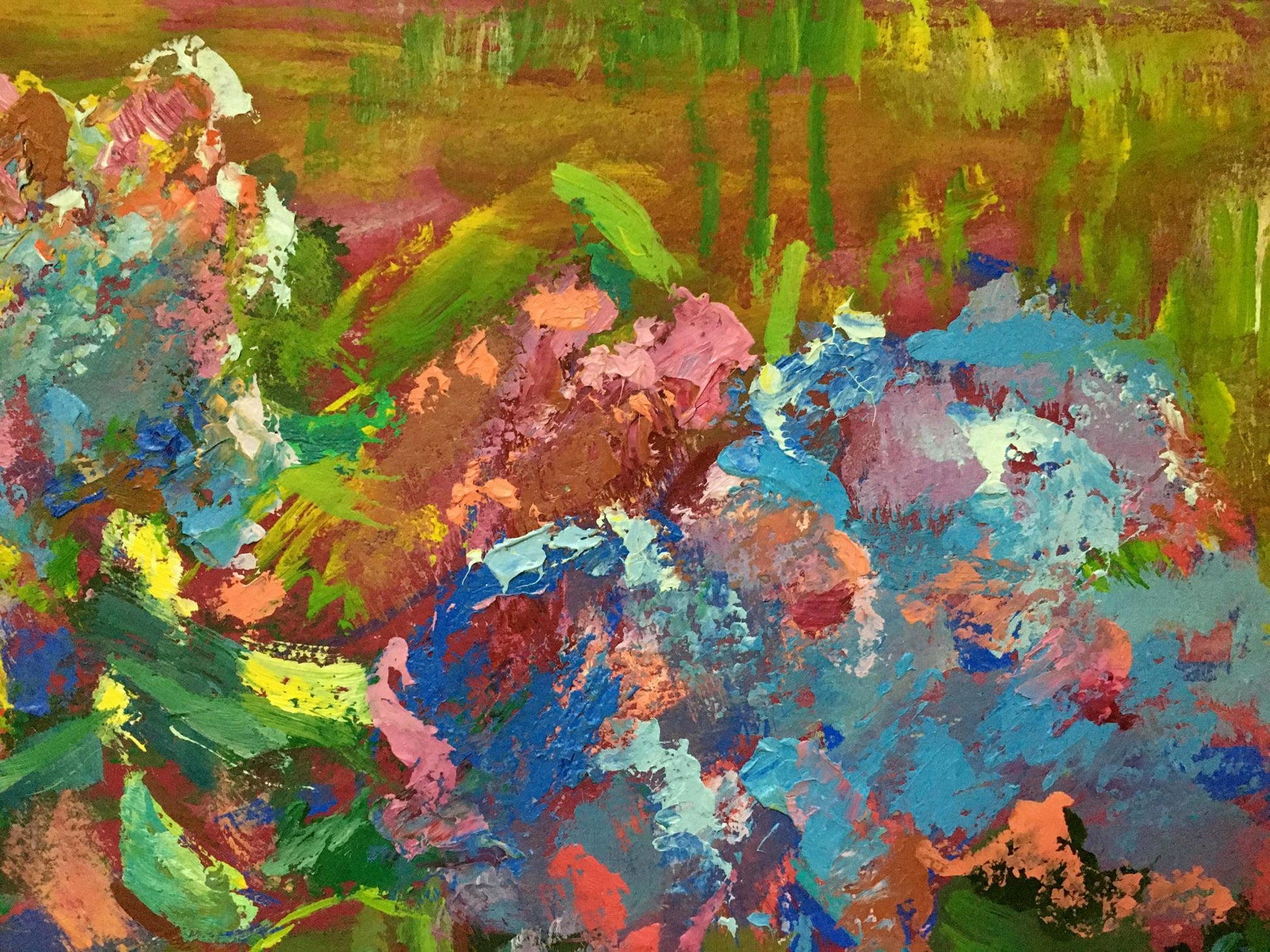 Vibrant oil painting Lilac by Chegodar Vasily Dmitrievich with bold colorful strokes