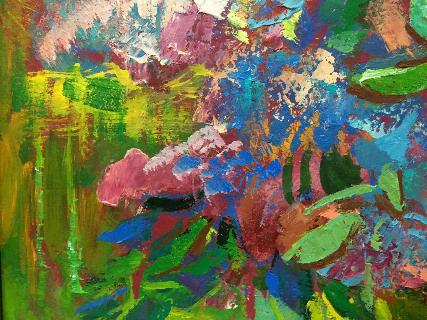 Vibrant abstract oil painting by Lilac Chegodar Vasily Dmitrievich
