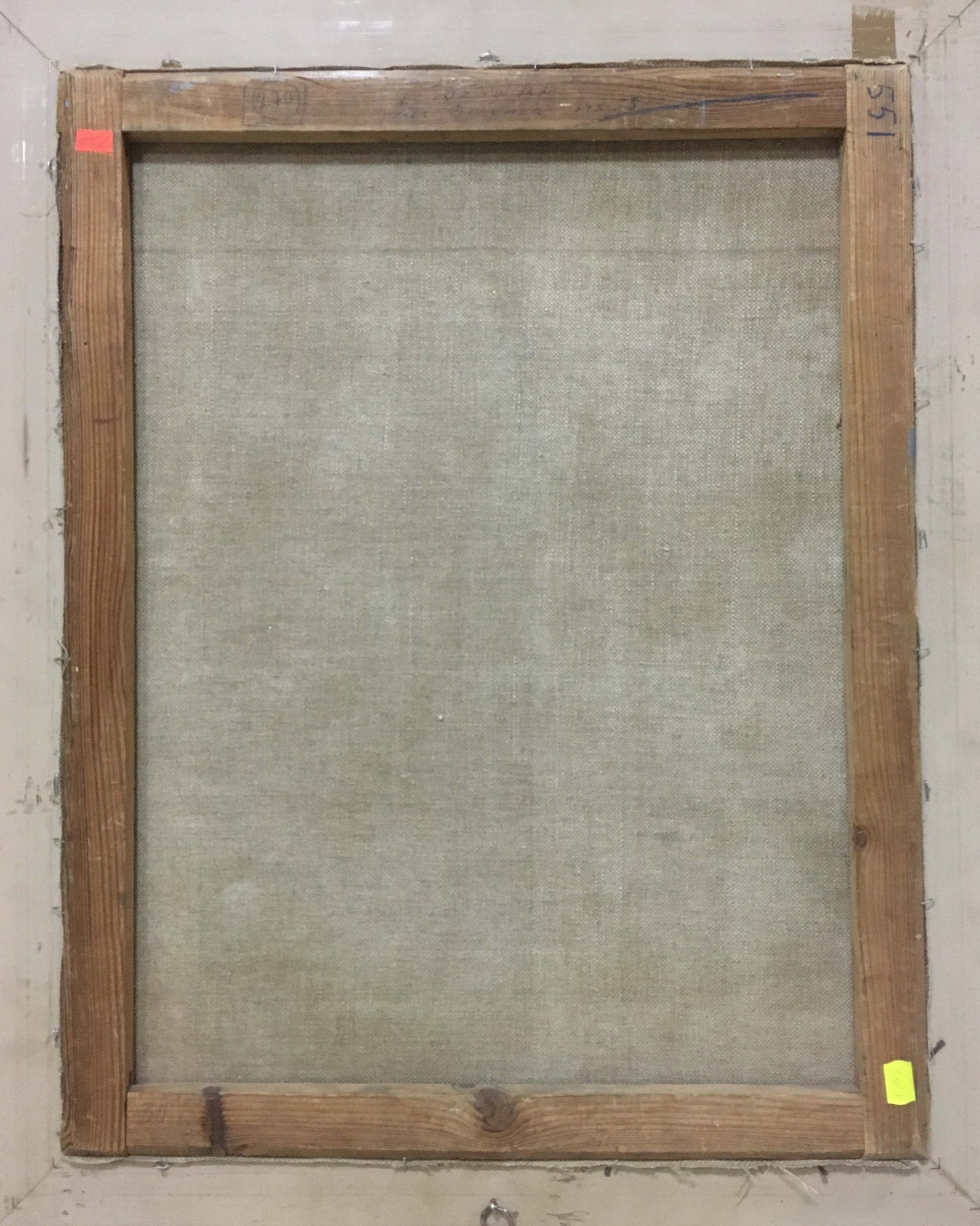 Back of rustic wooden frame for Oil painting Desna River Chegodar Vasily Dmitrievich