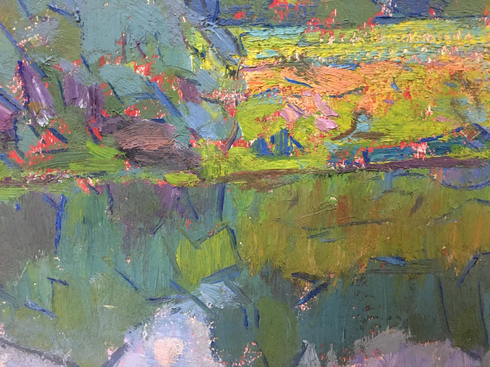Vibrant impressionist oil painting Warm day by Chegodar Vasily Dmitrievich
