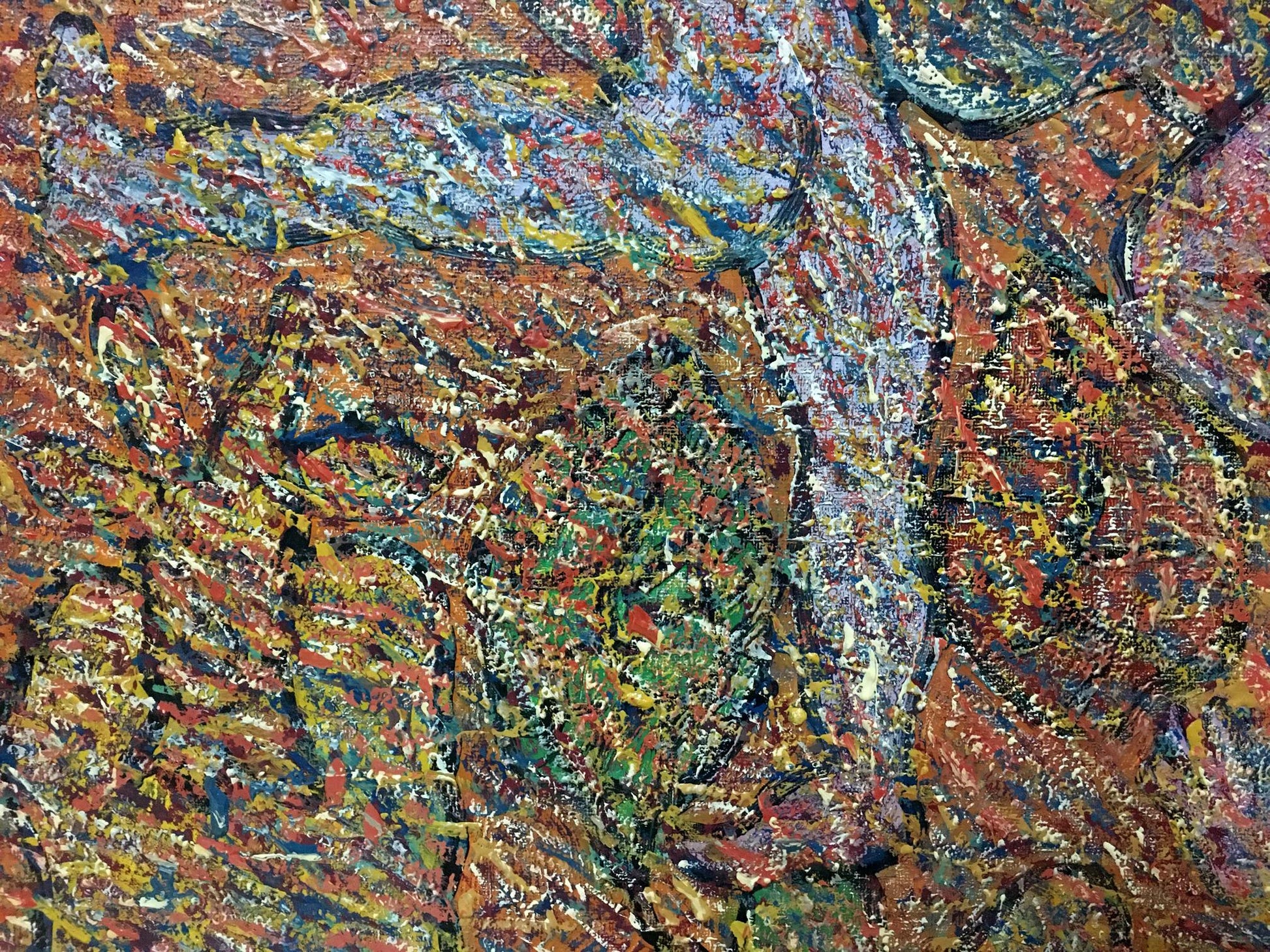 Oil painting Abstraction by Boyko Petr Borisovich with vibrant textured brushstrokes